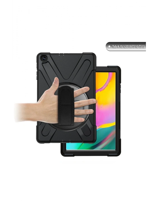 Newface Samsung Galaxy T510 Tab A 10.1 Kılıf Amazing Tablet Kapak - Siyah