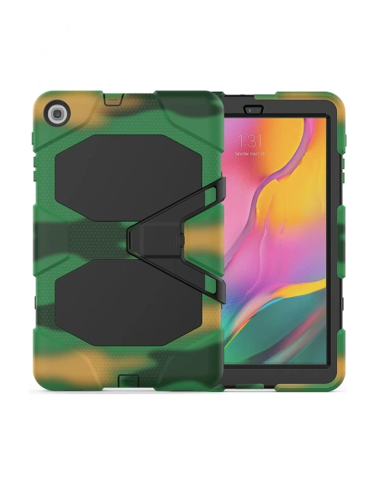 Newface Samsung Galaxy T510 Tab A 10.1 Kılıf Griffin Tablet Kapak - Kamuflaj