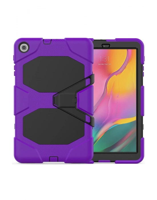 Newface Samsung Galaxy T510 Tab A 10.1 Kılıf Griffin Tablet Kapak - Mor
