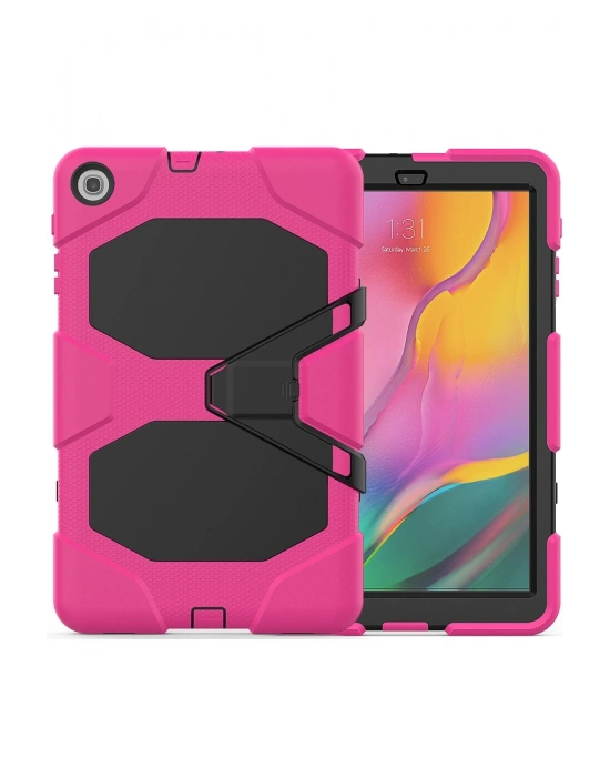 Newface Samsung Galaxy T510 Tab A 10.1 Kılıf Griffin Tablet Kapak - Pembe