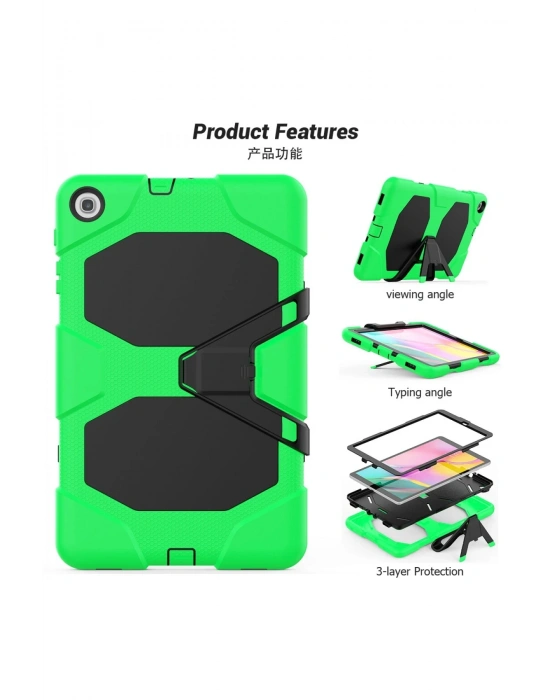 Newface Samsung Galaxy T510 Tab A 10.1 Kılıf Griffin Tablet Kapak - Yeşil
