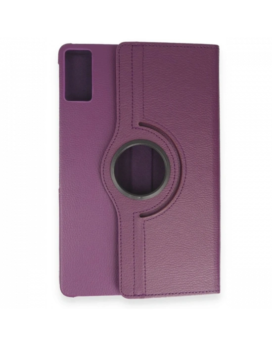 Newface Samsung Galaxy T550 Tab A 9.7 Kılıf 360 Tablet Deri Kılıf - Mürdüm