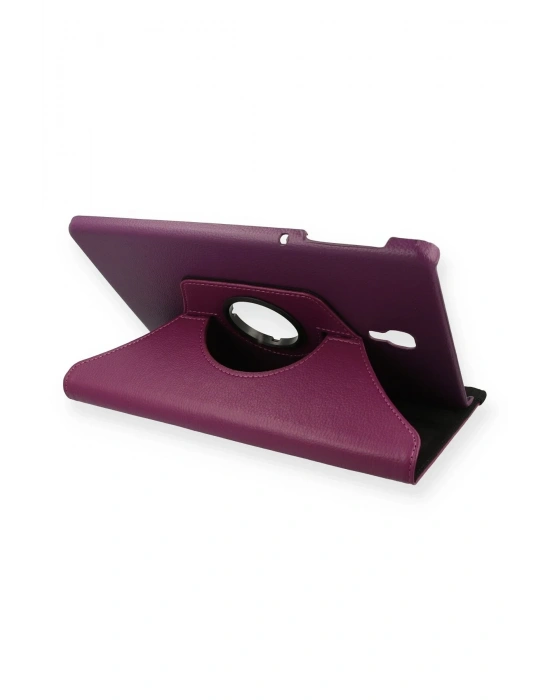 Newface Samsung Galaxy T590 Tab A 10.5 Kılıf 360 Tablet Deri Kılıf - Mürdüm