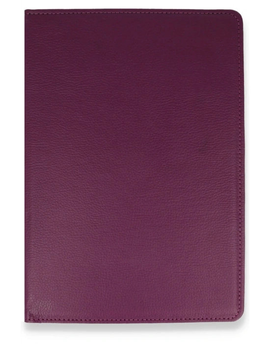 Newface Samsung Galaxy T590 Tab A 10.5 Kılıf 360 Tablet Deri Kılıf - Mürdüm