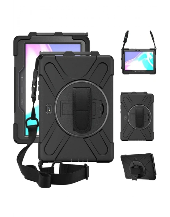 Newface Samsung Galaxy T638 Tab Active 4 Pro Kılıf Amazing Tablet Kapak - Siyah