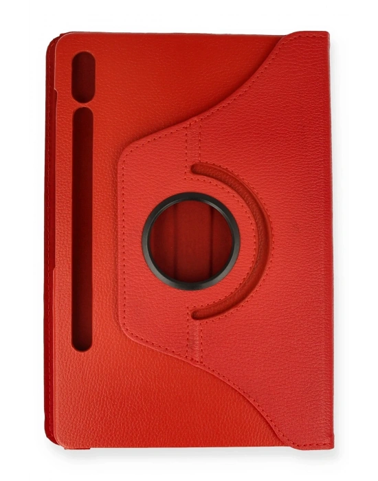 Newface Samsung Galaxy T860 Tab S6 10.5 Kılıf 360 Tablet Deri Kılıf - Kırmızı