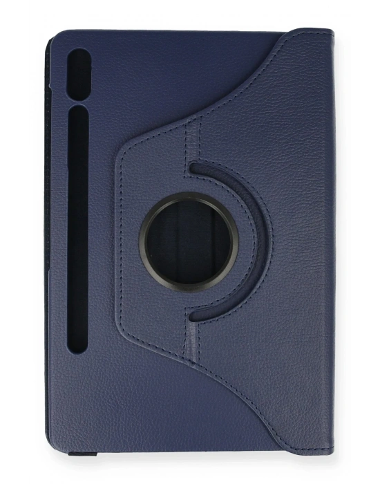 Newface Samsung Galaxy T870 Tab S7 11 Kılıf 360 Tablet Deri Kılıf - Lacivert