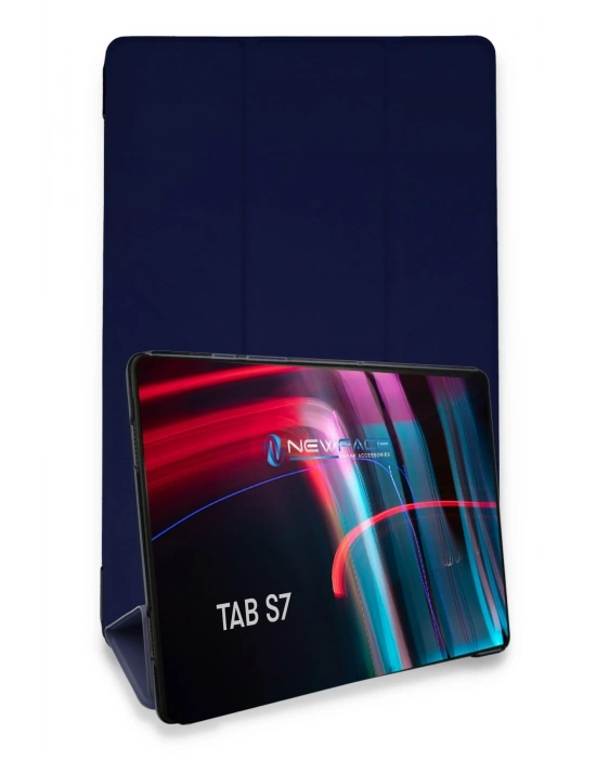 Newface Samsung Galaxy T870 Tab S7 11 Kılıf Tablet Smart Kılıf - Lacivert