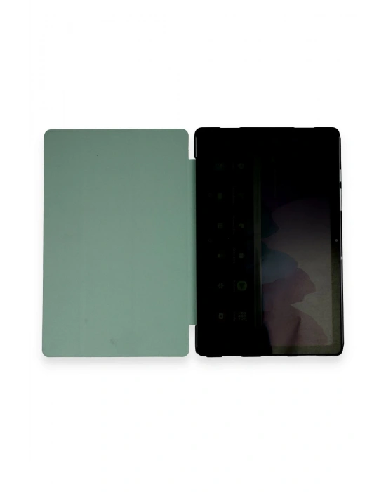 Newface Samsung Galaxy T970 Tab S7 Plus 12.4 Kılıf Tablet Smart Kılıf - Koyu Yeşil