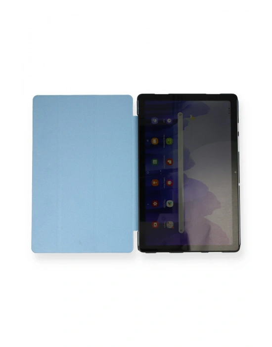 Newface Samsung Galaxy T970 Tab S7 Plus 12.4 Kılıf Tablet Smart Kılıf - Mavi