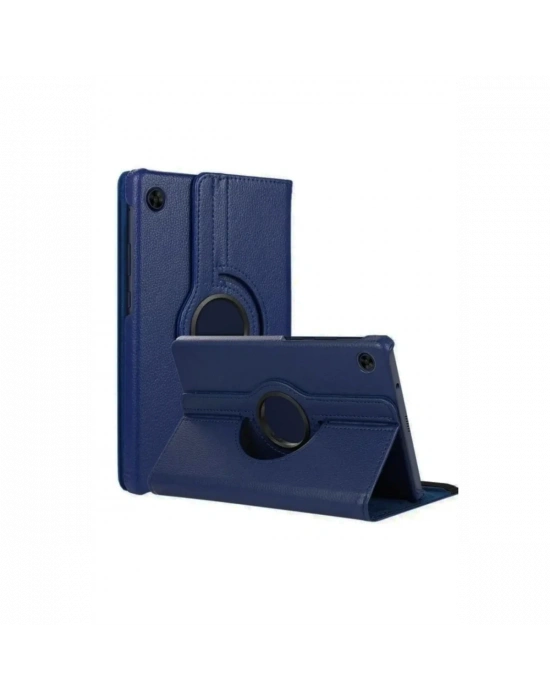 Newface Samsung Galaxy Tab A11 360 Tablet Deri Kılıf - Lacivert