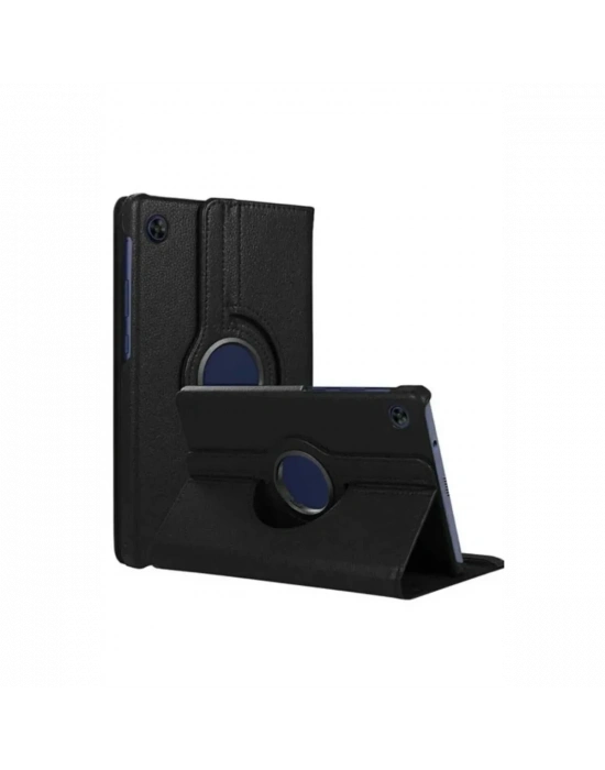 Newface Samsung Galaxy Tab A11 360 Tablet Deri Kılıf - Siyah