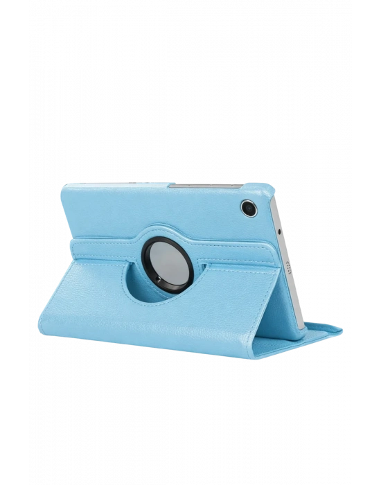 Newface Samsung Galaxy Tab A11 360 Tablet Deri Kılıf - Turkuaz