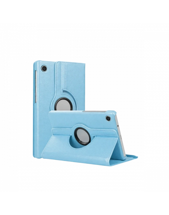 Newface Samsung Galaxy Tab A11 360 Tablet Deri Kılıf - Turkuaz