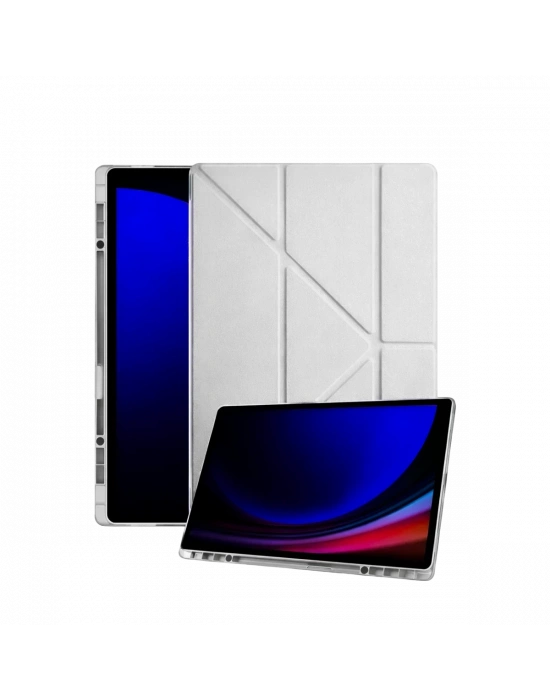 Newface Samsung Galaxy Tab A11 Kalemlikli Mars Tablet Kılıfı - Gri