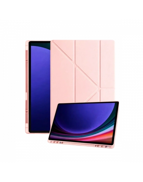 Newface Samsung Galaxy Tab A11 Kalemlikli Mars Tablet Kılıfı - Rose Gold