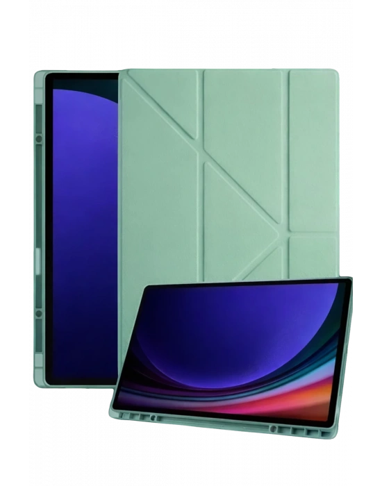 Newface Samsung Galaxy Tab A11 Plus Kalemlikli Mars Tablet Kılıfı - Açık Yeşil