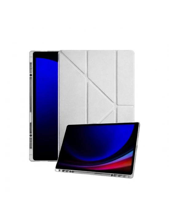 Newface Samsung Galaxy Tab A11 Plus Kalemlikli Mars Tablet Kılıfı - Gri