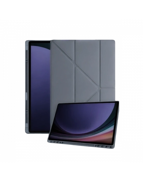 Newface Samsung Galaxy Tab A11 Plus Kalemlikli Mars Tablet Kılıfı - Koyu Gri