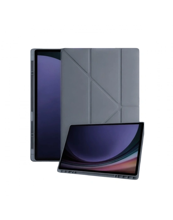 Newface Samsung Galaxy Tab A11 Plus Kalemlikli Mars Tablet Kılıfı - Koyu Gri