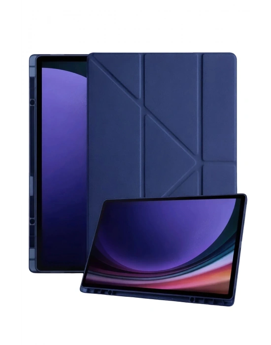 Newface Samsung Galaxy Tab A11 Plus Kalemlikli Mars Tablet Kılıfı - Lacivert