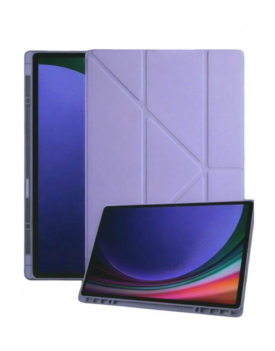 Newface Samsung Galaxy Tab A11 Plus Kalemlikli Mars Tablet Kılıfı - Lila