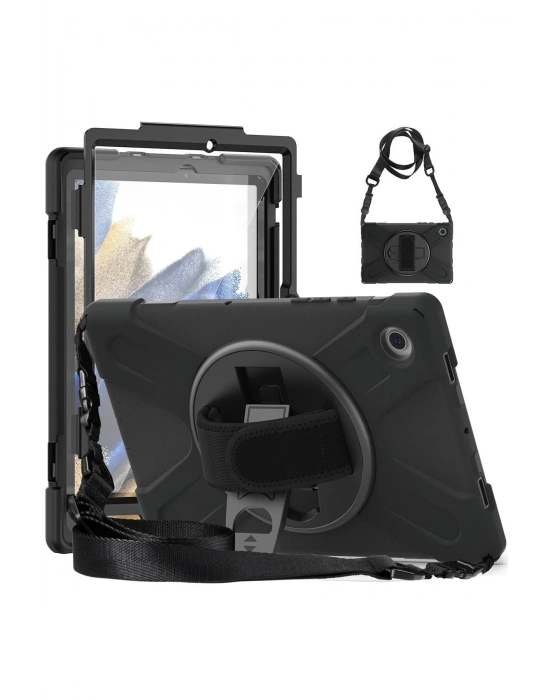 Newface Samsung Galaxy Tab A9 Kılıf Amazing Tablet Kapak - Siyah