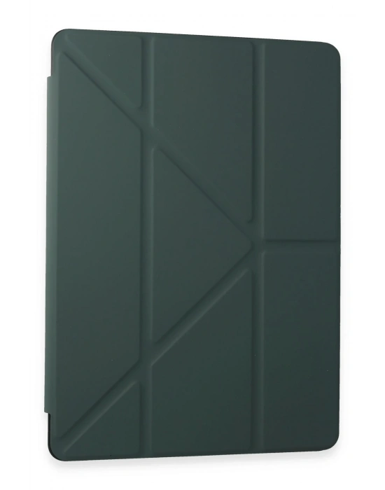 Newface Samsung Galaxy Tab A9 Kılıf Kalemlikli Mars Tablet Kılıfı - Koyu Yeşil