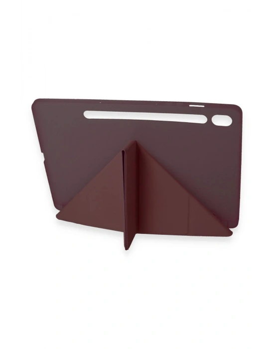 Newface Samsung Galaxy Tab A9 Kılıf Kalemlikli Mars Tablet Kılıfı - Mürdüm