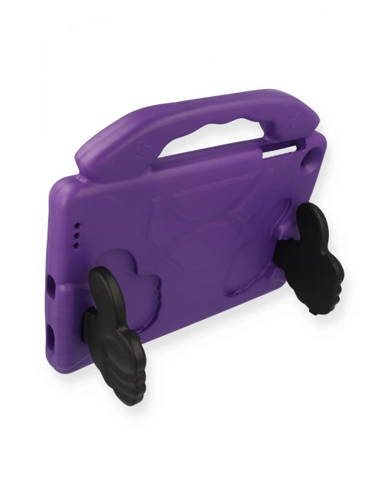 Newface Samsung Galaxy Tab A9 Kılıf Like Stantlı Tablet Silikon - Mor