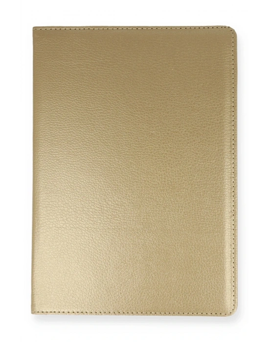 Newface Samsung Galaxy Tab A9 Plus Kılıf 360 Tablet Deri Kılıf - Gold