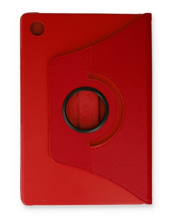 Newface Samsung Galaxy Tab A9 Plus Kılıf 360 Tablet Deri Kılıf - Kırmızı