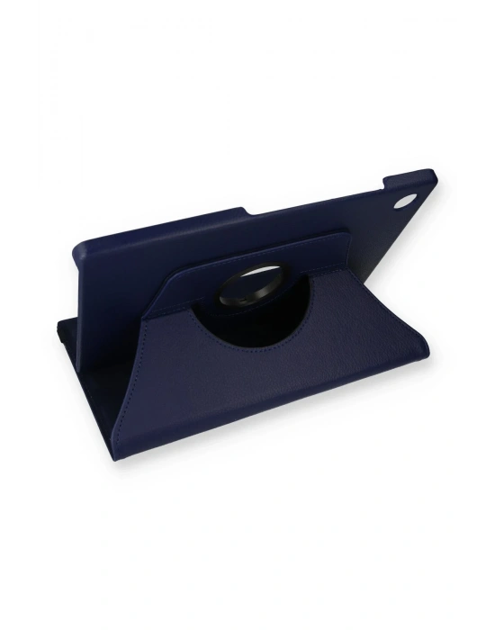 Newface Samsung Galaxy Tab A9 Plus Kılıf 360 Tablet Deri Kılıf - Lacivert