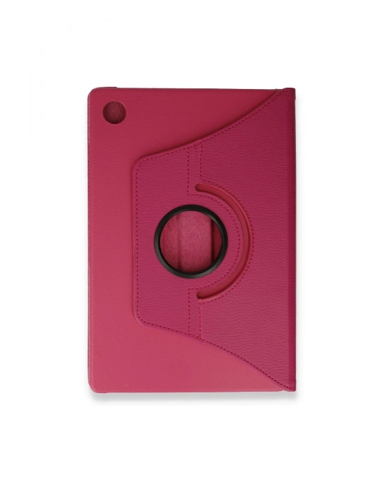 Newface Samsung Galaxy Tab A9 Plus Kılıf 360 Tablet Deri Kılıf - Pembe