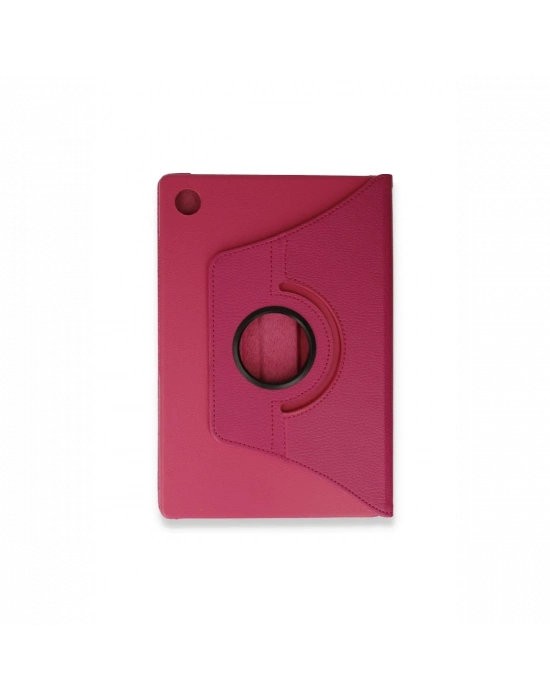 Newface Samsung Galaxy Tab A9 Plus Kılıf 360 Tablet Deri Kılıf - Pembe