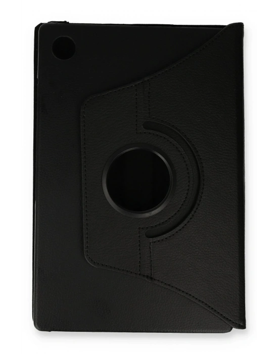 Newface Samsung Galaxy Tab A9 Plus Kılıf 360 Tablet Deri Kılıf - Siyah
