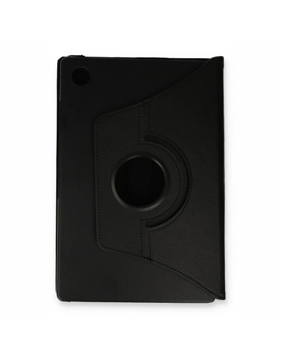 Newface Samsung Galaxy Tab A9 Plus Kılıf 360 Tablet Deri Kılıf - Siyah