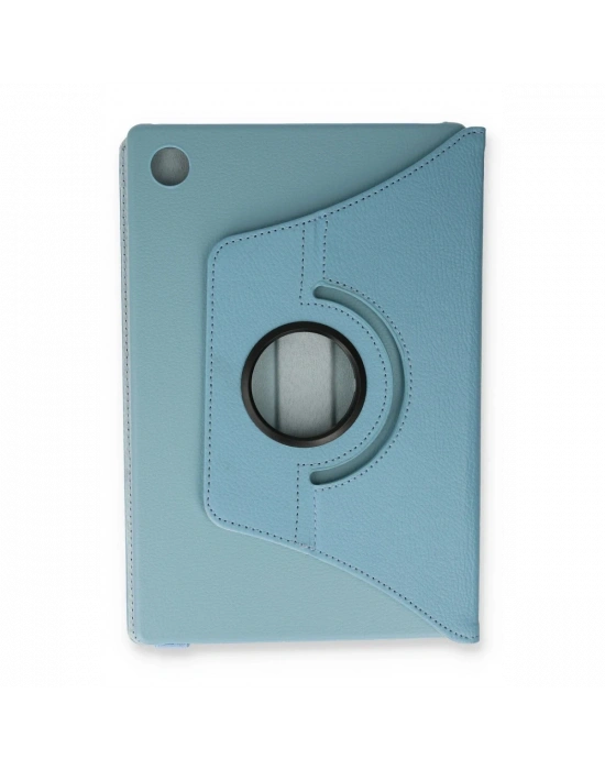 Newface Samsung Galaxy Tab A9 Plus Kılıf 360 Tablet Deri Kılıf - Turkuaz