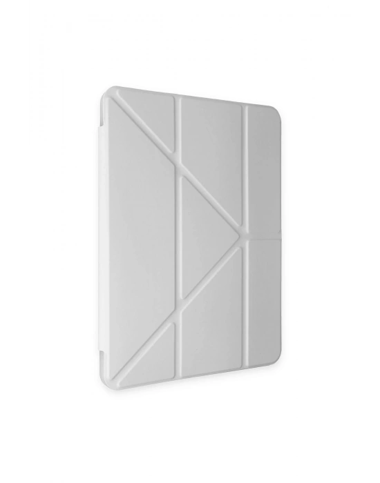 Newface Samsung Galaxy Tab A9 Plus Kılıf Kalemlikli Mars Tablet Kılıfı - Gri
