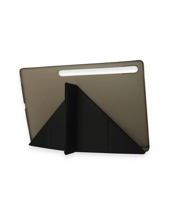 Newface Samsung Galaxy Tab A9 Plus Kılıf Kalemlikli Mars Tablet Kılıfı - Koyu Gri