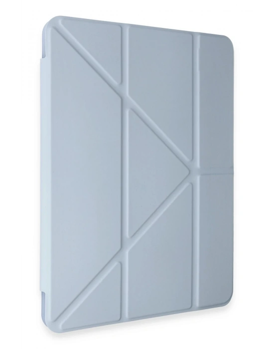 Newface Samsung Galaxy Tab A9 Plus Kılıf Kalemlikli Mars Tablet Kılıfı - Mavi