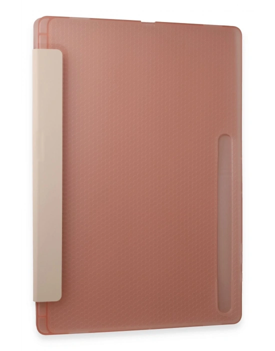 Newface Samsung Galaxy Tab A9 Plus Kılıf Kalemlikli Mars Tablet Kılıfı - Rose Gold