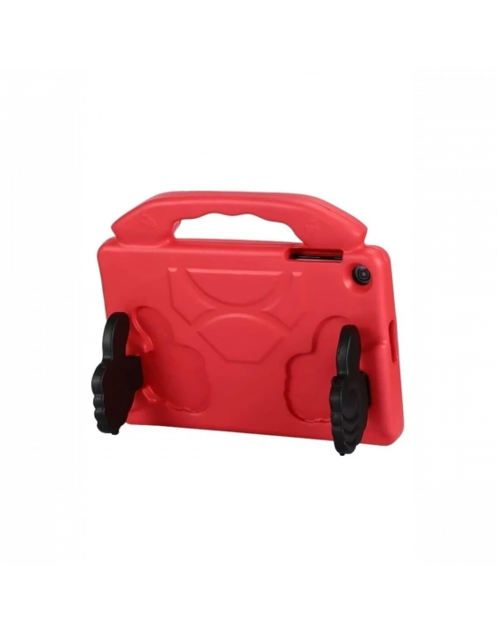 Newface Samsung Galaxy Tab A9 Plus Kılıf Like Stantlı Tablet Silikon - Kırmızı