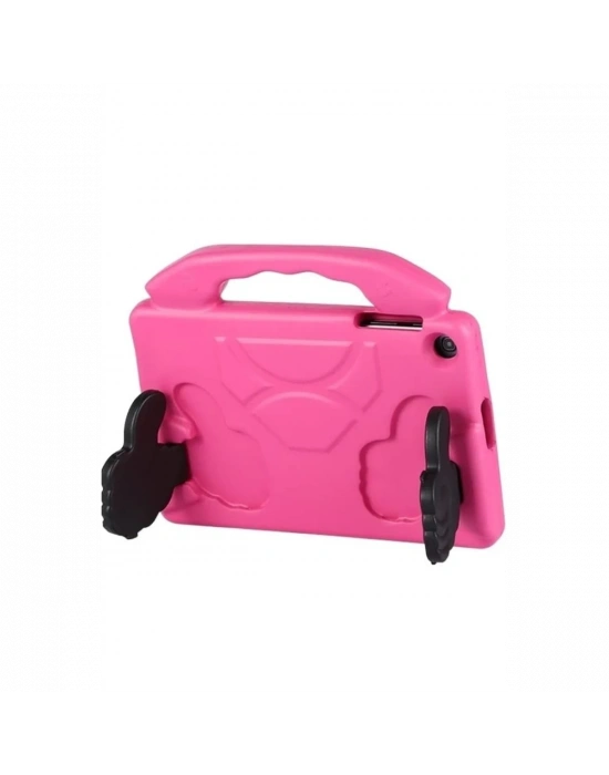 Newface Samsung Galaxy Tab A9 Plus Kılıf Like Stantlı Tablet Silikon - Pembe