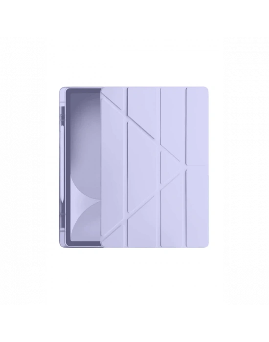 Newface Samsung Galaxy Tab S10 FE Plus 13.1 Kalemlikli Hugo Tablet Kılıfı - Açık Mor