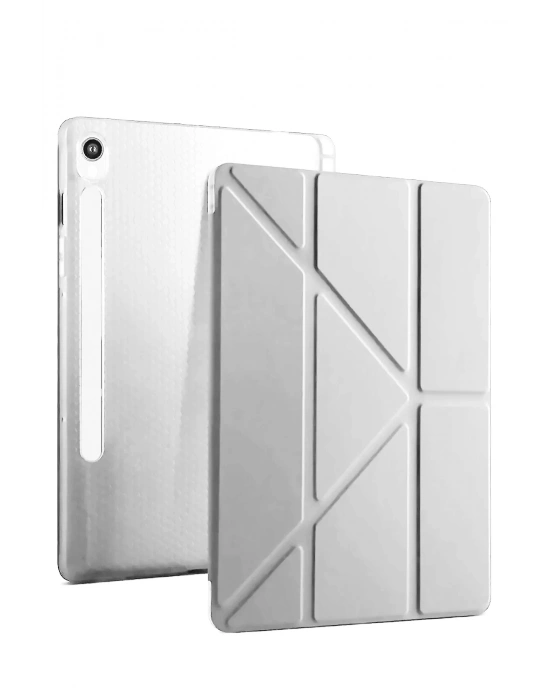 Newface Samsung Galaxy Tab S10 FE Plus 13.1 Kalemlikli Mars Tablet Kılıfı - Gri