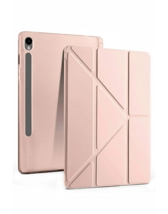 Newface Samsung Galaxy Tab S10 FE Plus 13.1 Kalemlikli Mars Tablet Kılıfı - Rose Gold
