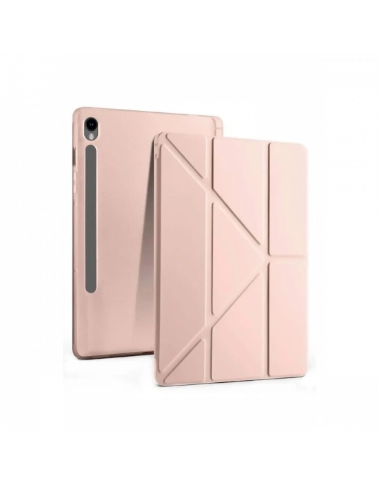 Newface Samsung Galaxy Tab S10 FE Plus 13.1 Kalemlikli Mars Tablet Kılıfı - Rose Gold