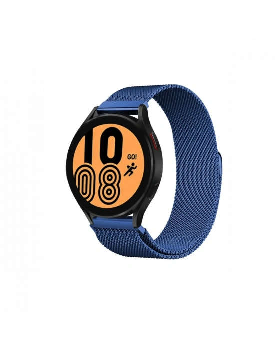 Newface Samsung Galaxy Watch 4 Metal Mıknatıslı Kordon - Mavi