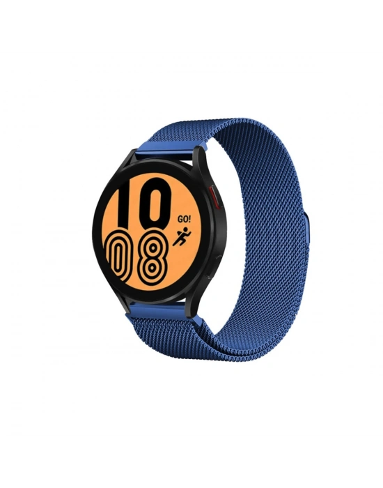 Newface Samsung Galaxy Watch 4 Metal Mıknatıslı Kordon - Mavi